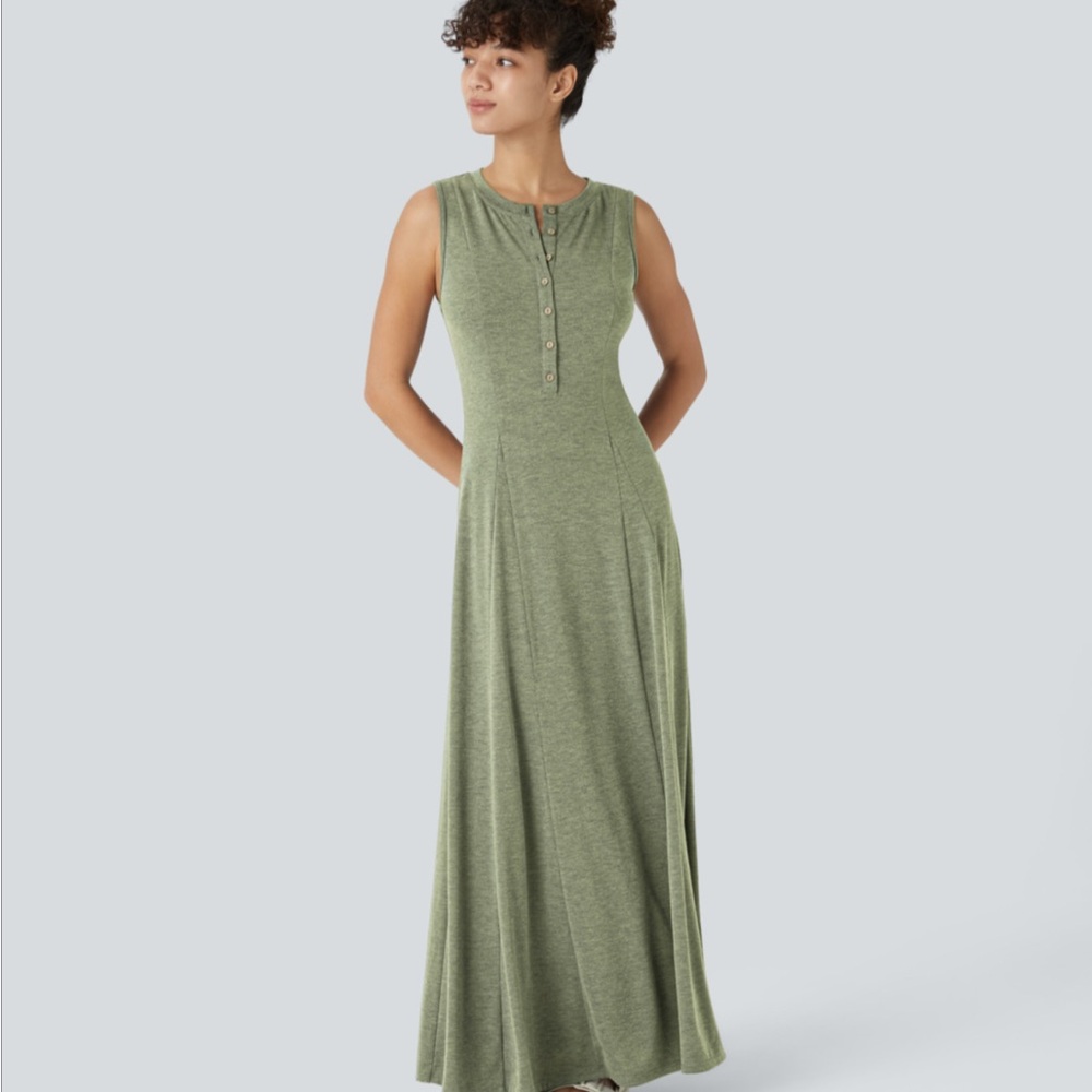 HALARA Sage Green Maxi Dress. New in Bag